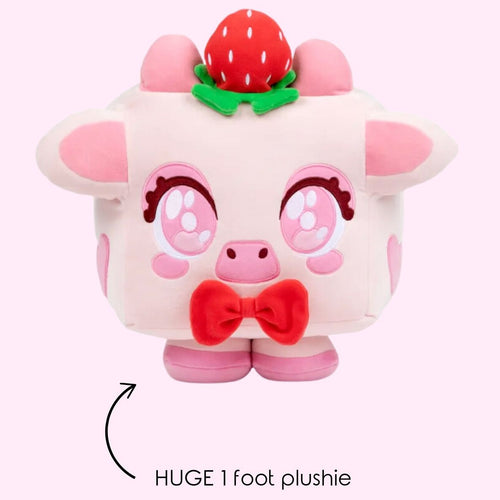 Pink Cow Plushie + Mystery Makeup Item ๐๐๐ฉท Big Games by Roblox X Frilliance