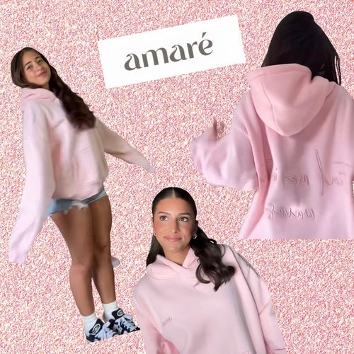 Pink Aesthetic PR Box β AmarΓ© Baby Pink Hoodie, Think Pink Cream Blush & Y2K Lip Gloss ππ