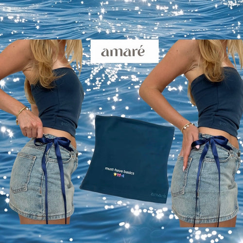 Blue Aesthetic PR Box β Blue Tube Top AmarΓ© x Frilliance Facial Mist & Bow Pimple Patches π«π