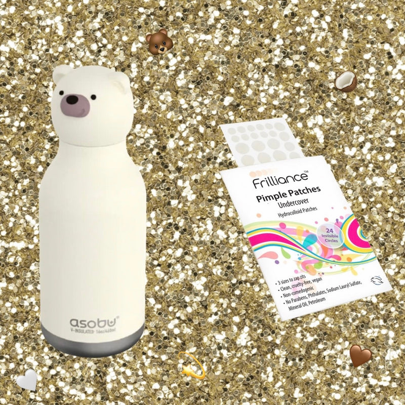 Neutral Kit 🤍 Bear Bottle & Clear Pimple Patches