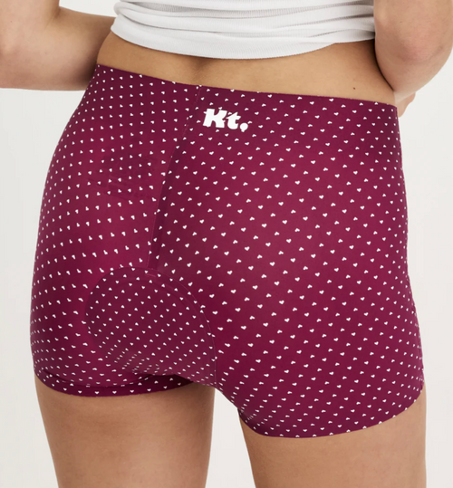 Sleepover PR Box 🤍 Maroon Heart Period Sleep Shorts 🫶 Clear Skin Kit & Clear Pimple Patches