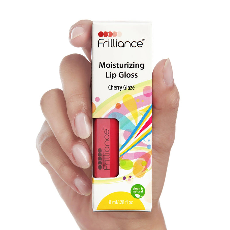 Fiona Frills Makeup Moisturizing Lip Gloss in Cherry Glaze Frilliance